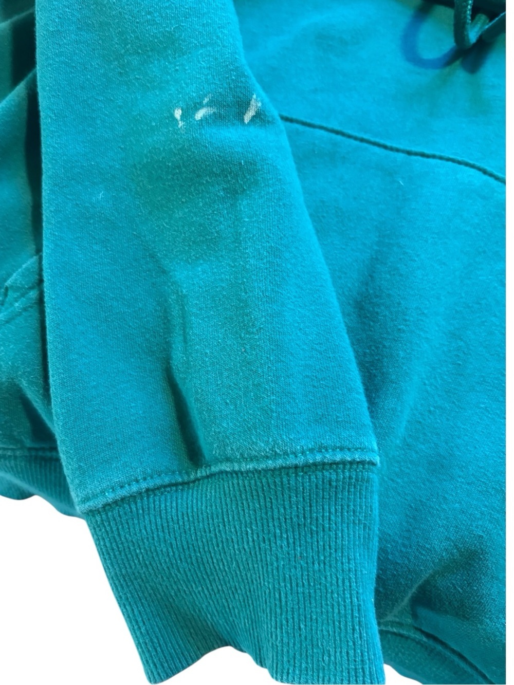 THE NORTH FACE Men’s Teal Green Logo Pullover Hoodie Size Large — SUPER COMFY!!! - Picture 7 of 11
